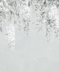 柔霧花雨 壁畫(霧綠)