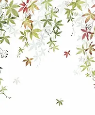 葡萄花藤 壁畫(綠棕)