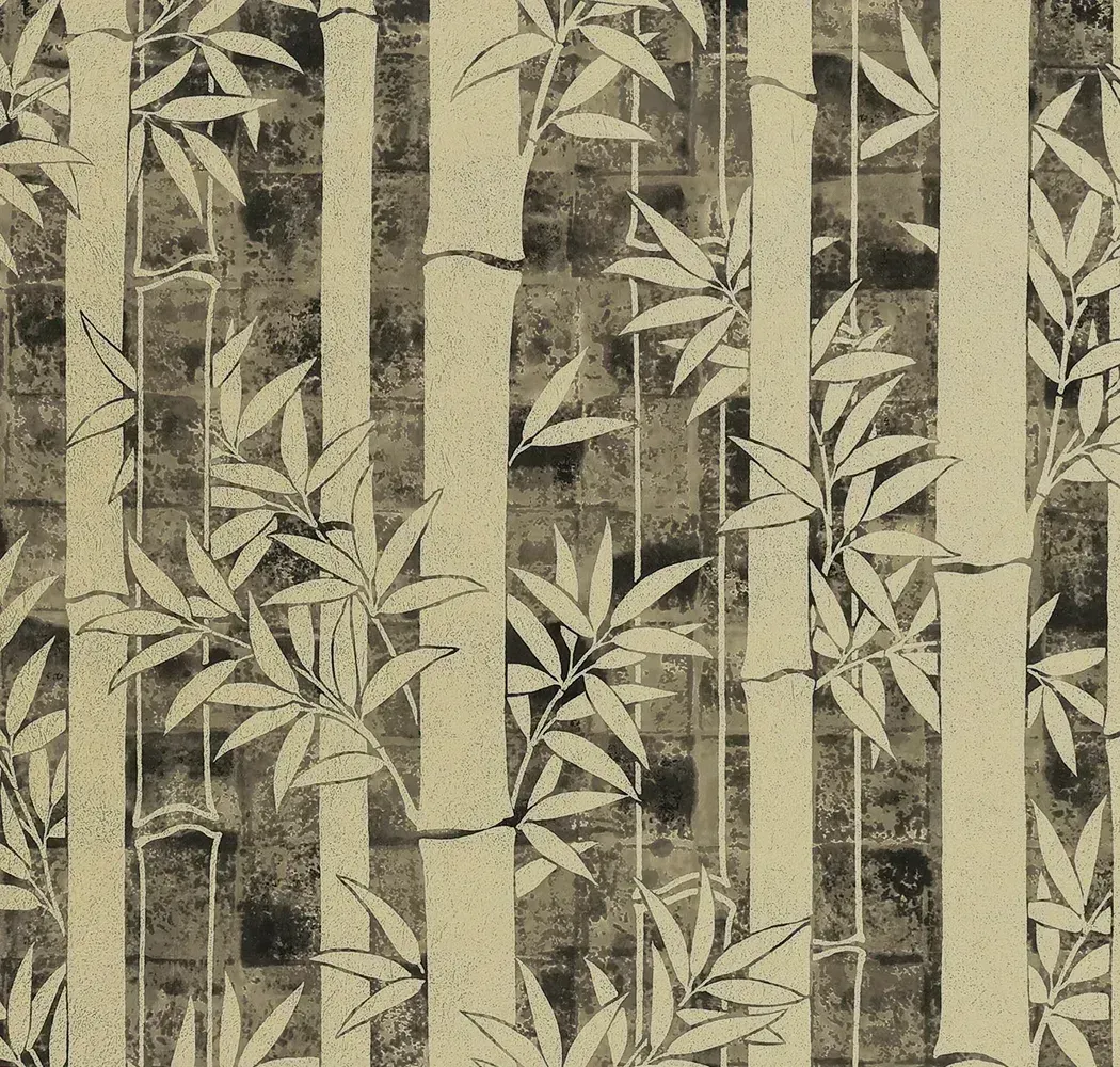 箔金竹林 壁紙