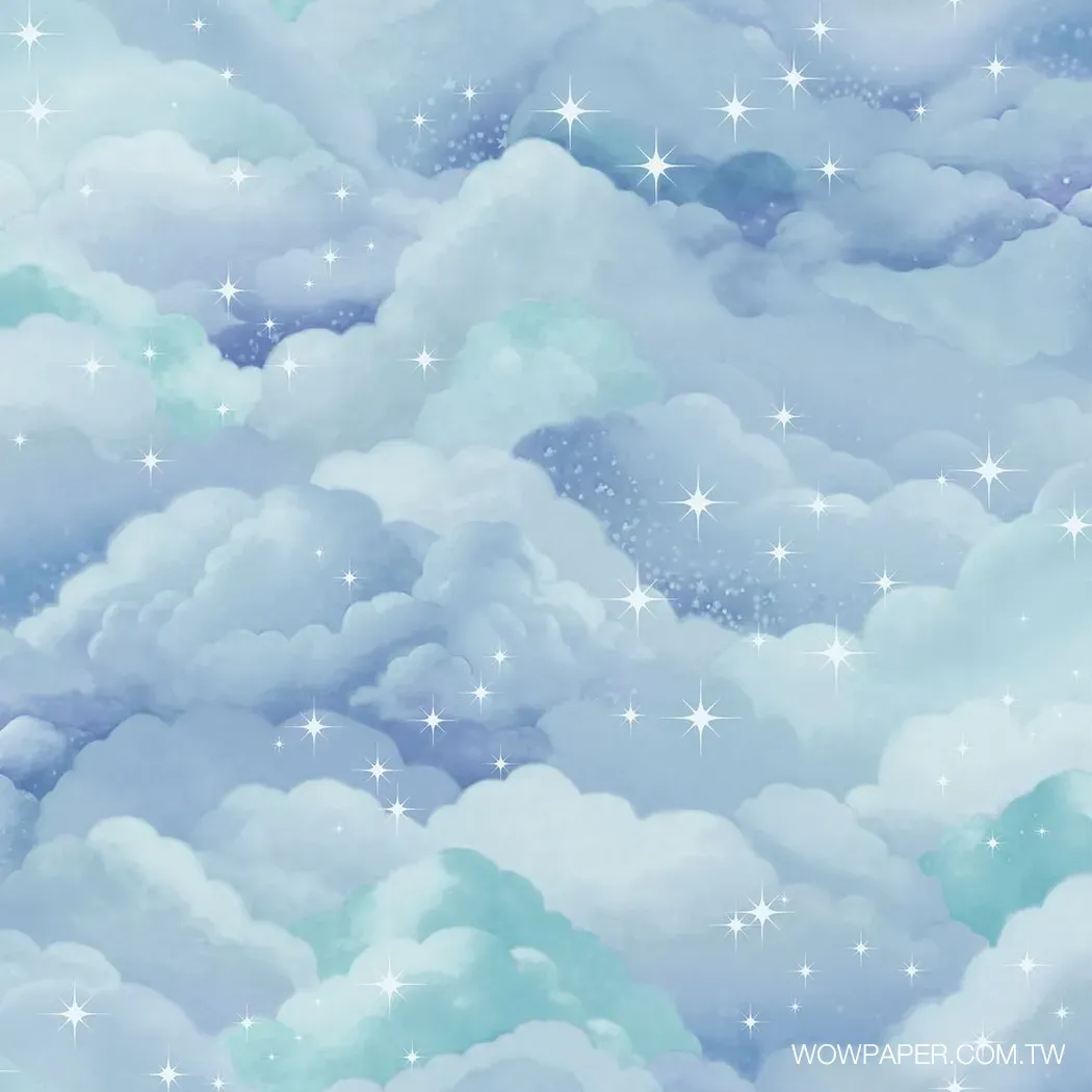 夢境雲朵 壁紙(水藍)