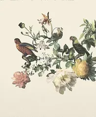 美術館藝術花鳥 壁畫(米色)