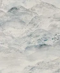 雪峰 混紡人造絲壁布(靛藍)