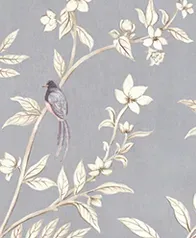 風雅鳥林 壁畫(藕灰)