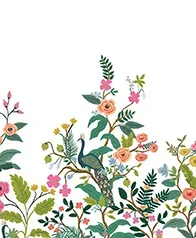 孔雀花園 壁畫(白)