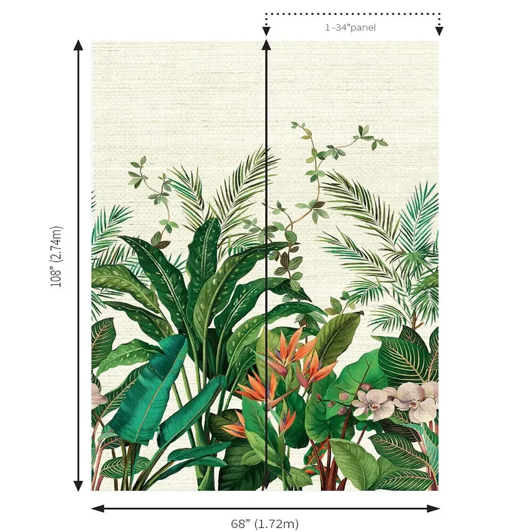植纖天堂鳥花園 壁紙(霧光)尺寸圖