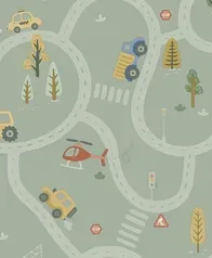 環狀道路 壁紙(鼠尾草綠)