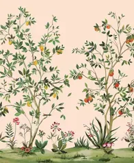 柑橘花園 壁畫(杏粉)