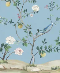 桃花林 壁畫(藍)