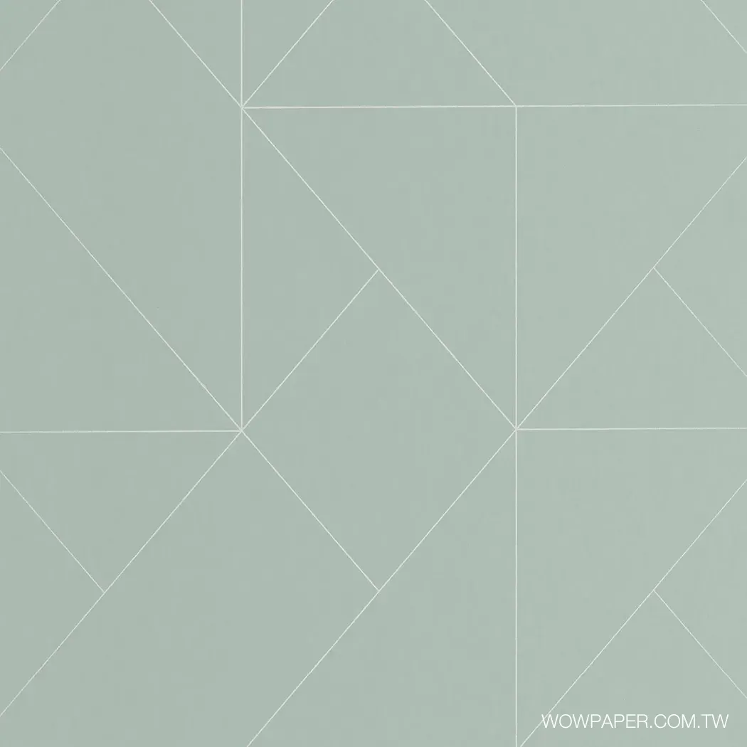 簡約幾何線條 壁紙(青綠)