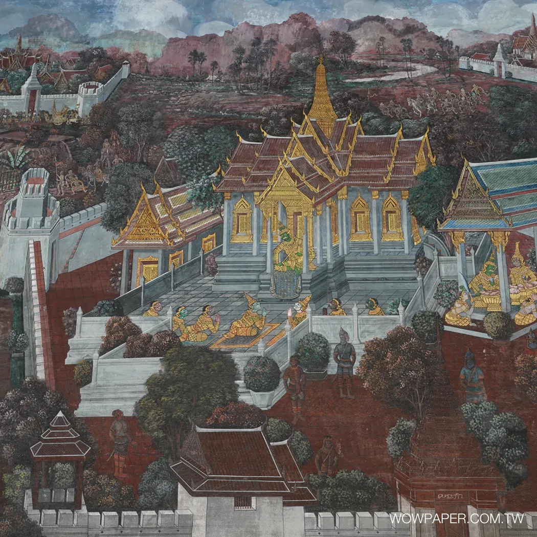 羅摩衍那壁畫｜ 壁畫  ｜ 異國風