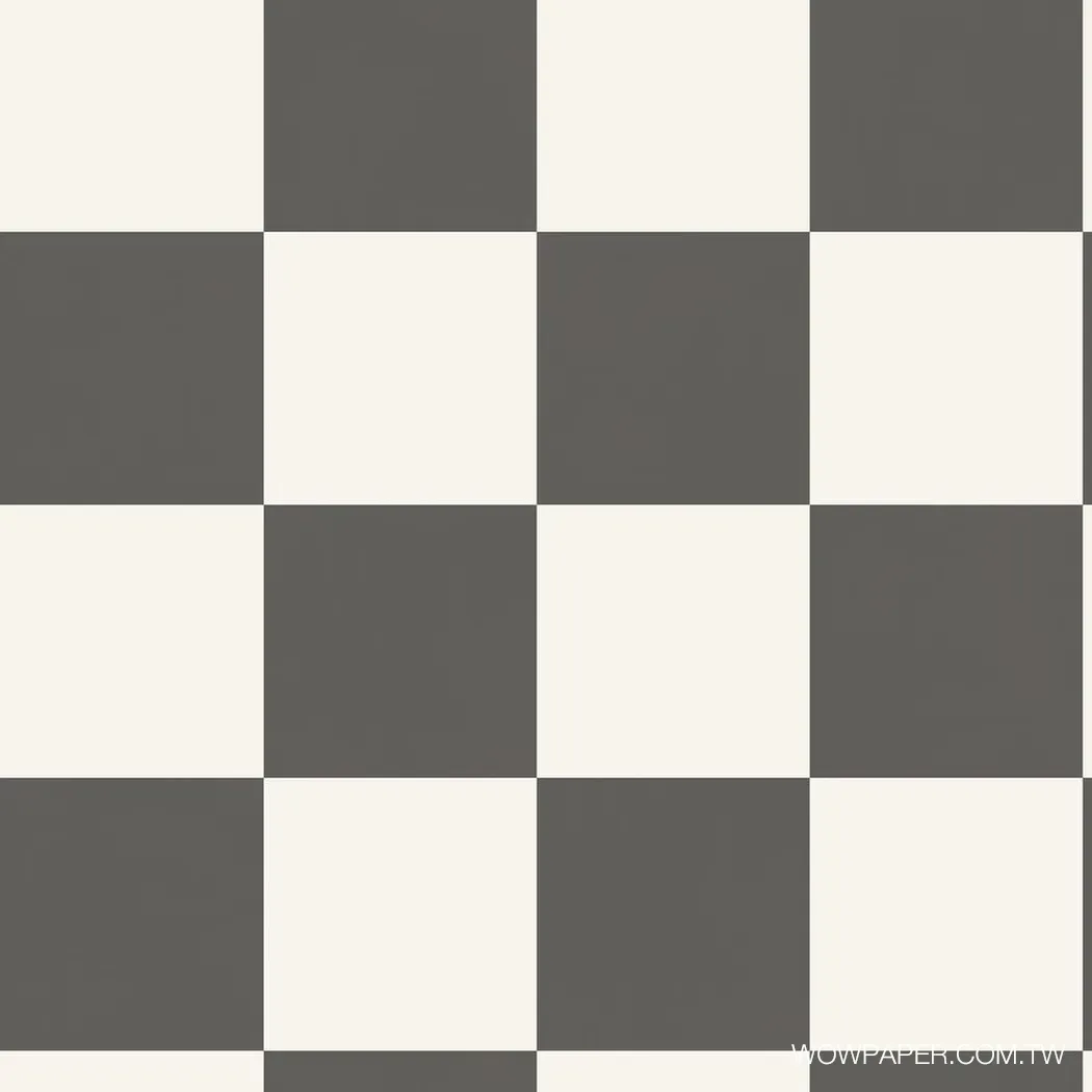 棋盤格 壁紙(炭黑)