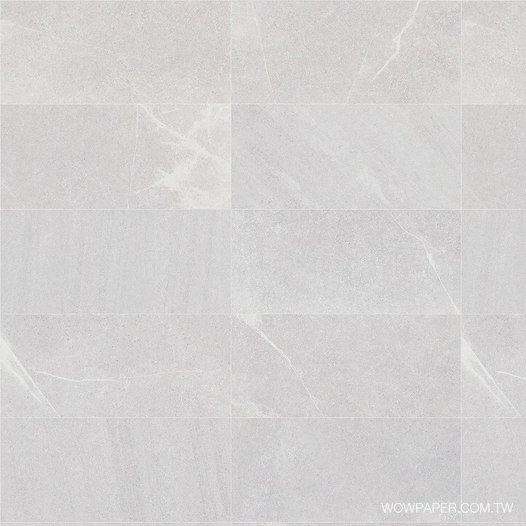 石材磚紋 壁紙(淺灰)
