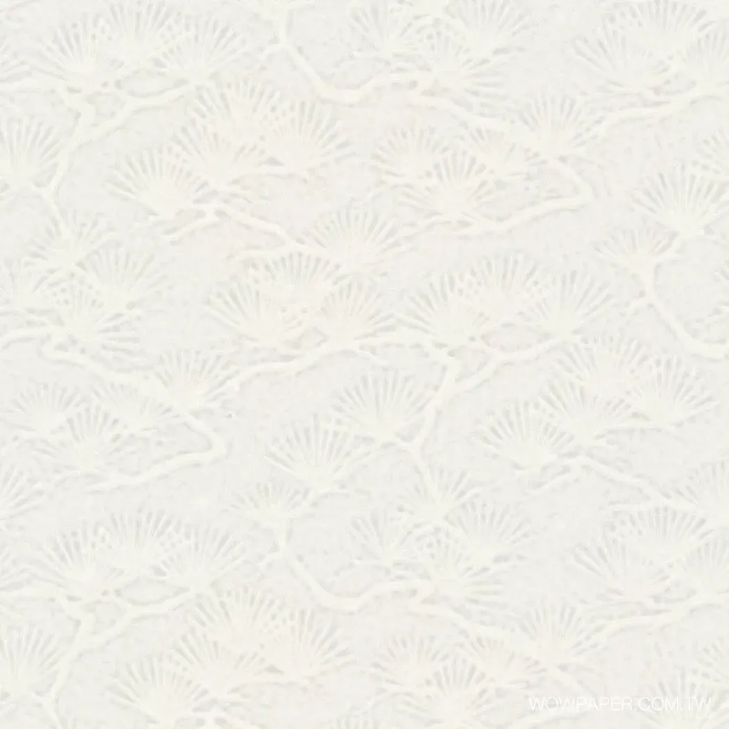 和紙紋雪松 壁紙(米)