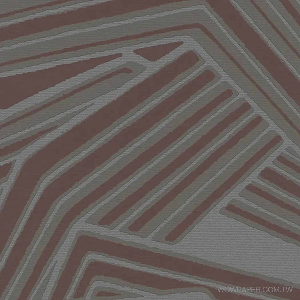 霧光肌理泥牆 壁紙(棕灰)
