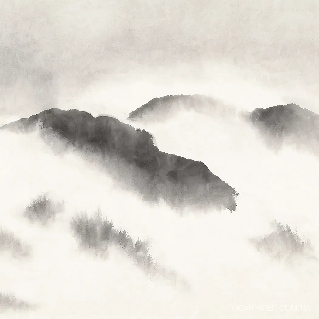 霧峰 壁畫 | 東方風格 | 視覺主牆設設計 | 水墨壁畫