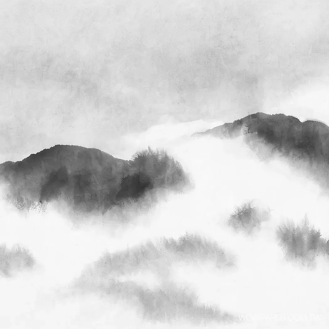 霧峰 壁畫 | 禪風壁畫 | 視覺主牆設計 | 水墨壁紙