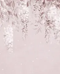 柔霧花雨 壁畫(粉紫)