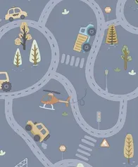 環狀道路 壁紙(丹寧藍)