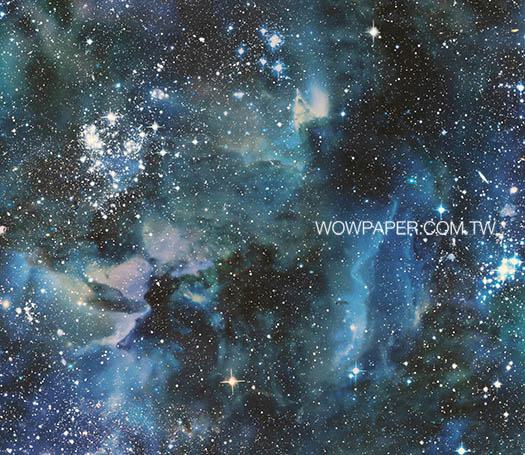 銀河星空 壁紙(藍)