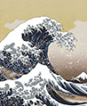 神奈川沖浪裏 壁畫-潮流